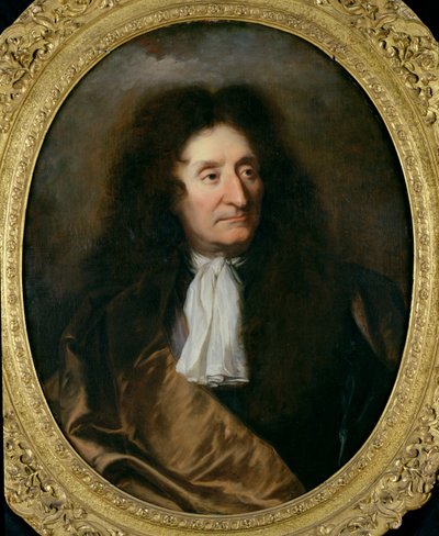 Portrait of Jean de La Fontaine by Hyacinthe Francois Rigaud